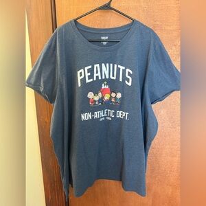 Peanuts Blue Graphic Tee